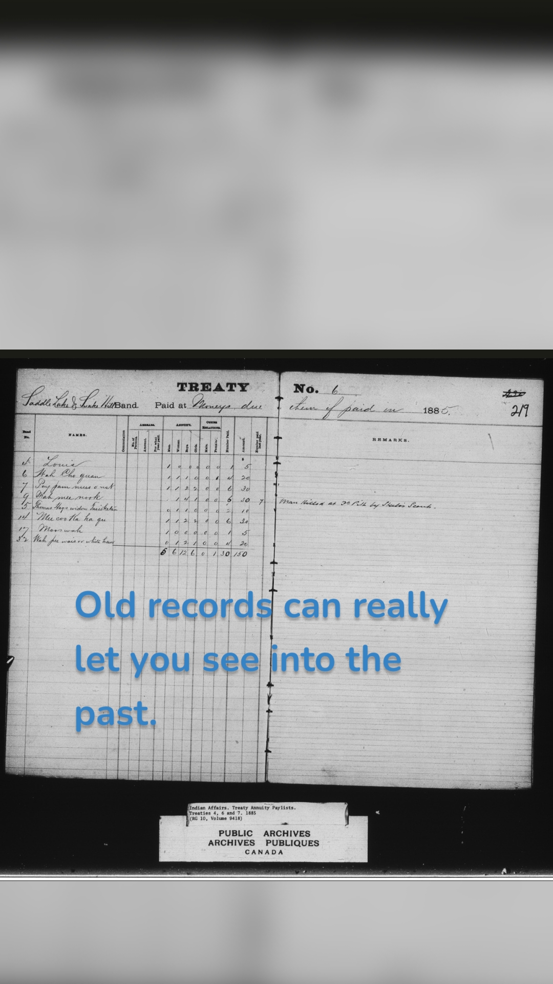 Old records can really let you see into the past. 
